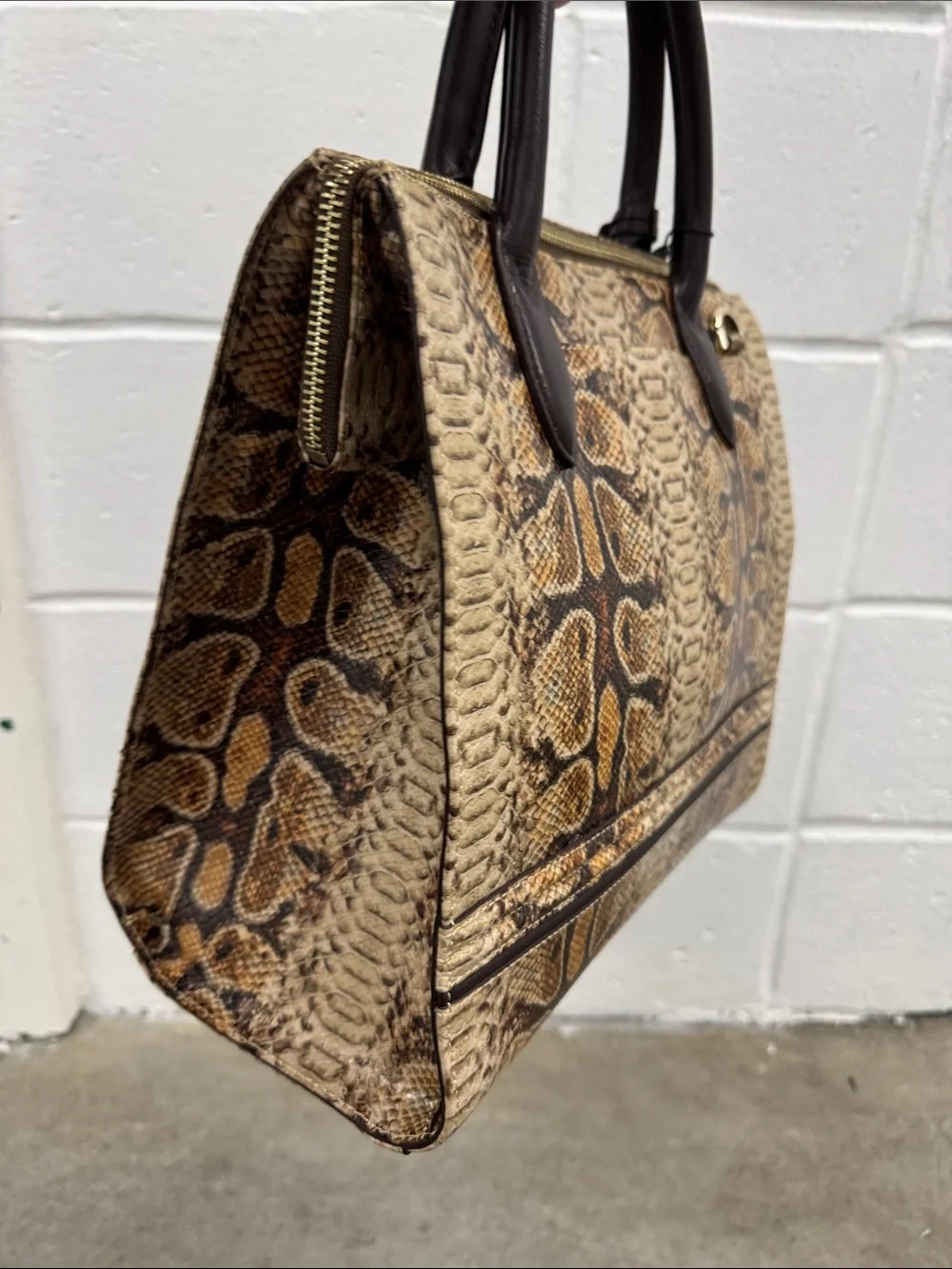 Brahmin structured satchel